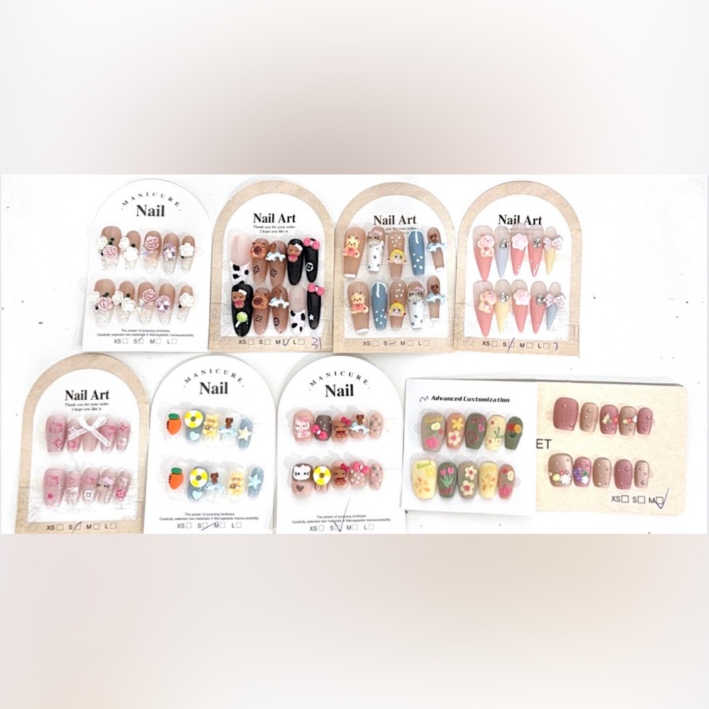 1 FOR $10 or 2 FOR $15! Cute Fake Nail Sets (30+ designs)